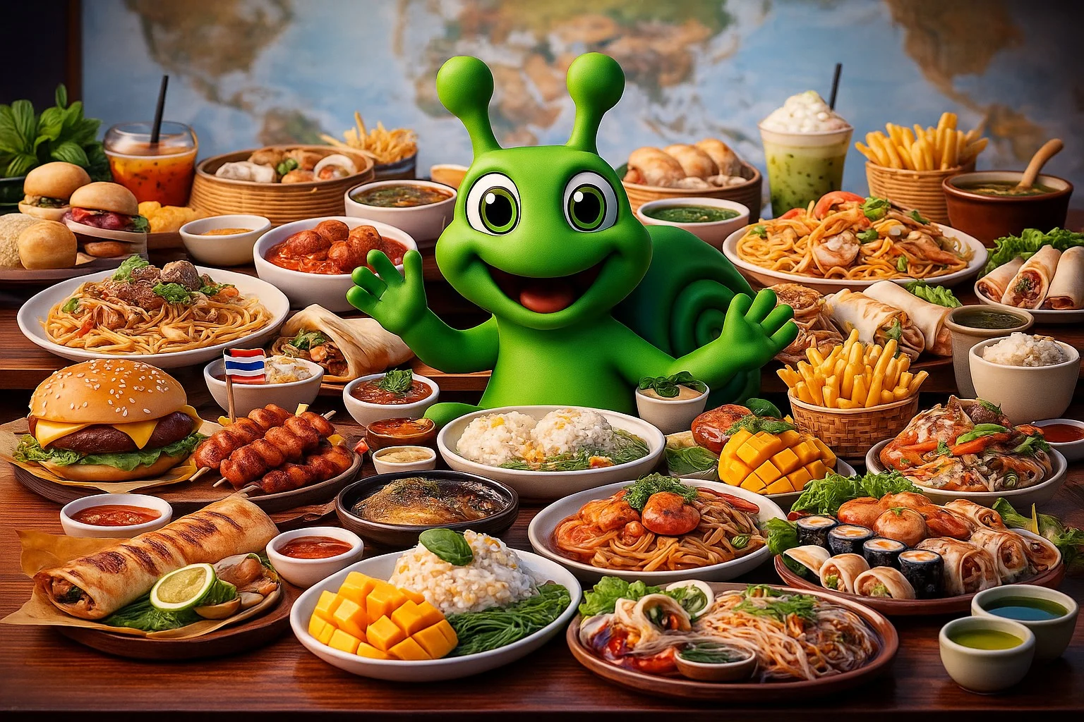 Slugsy Eats Food from around the world